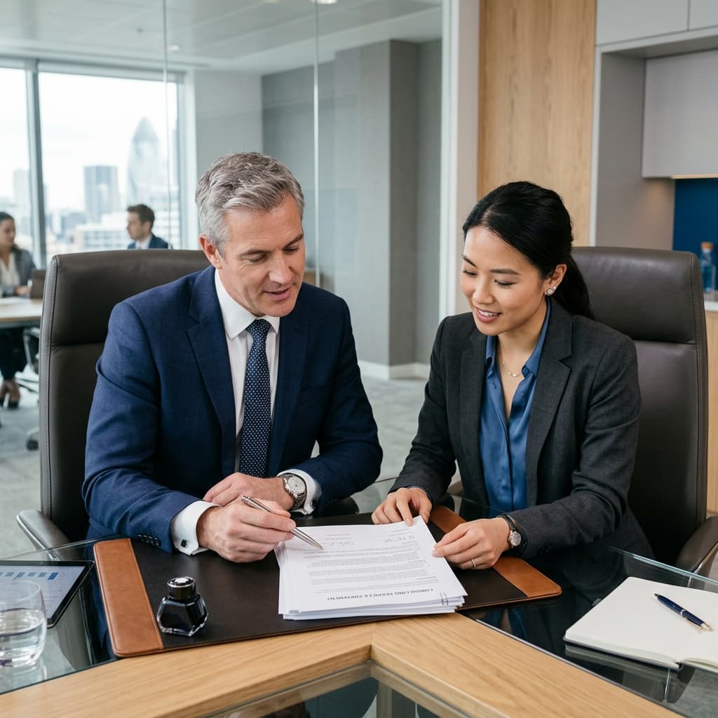 Legal contract and financial advisory services